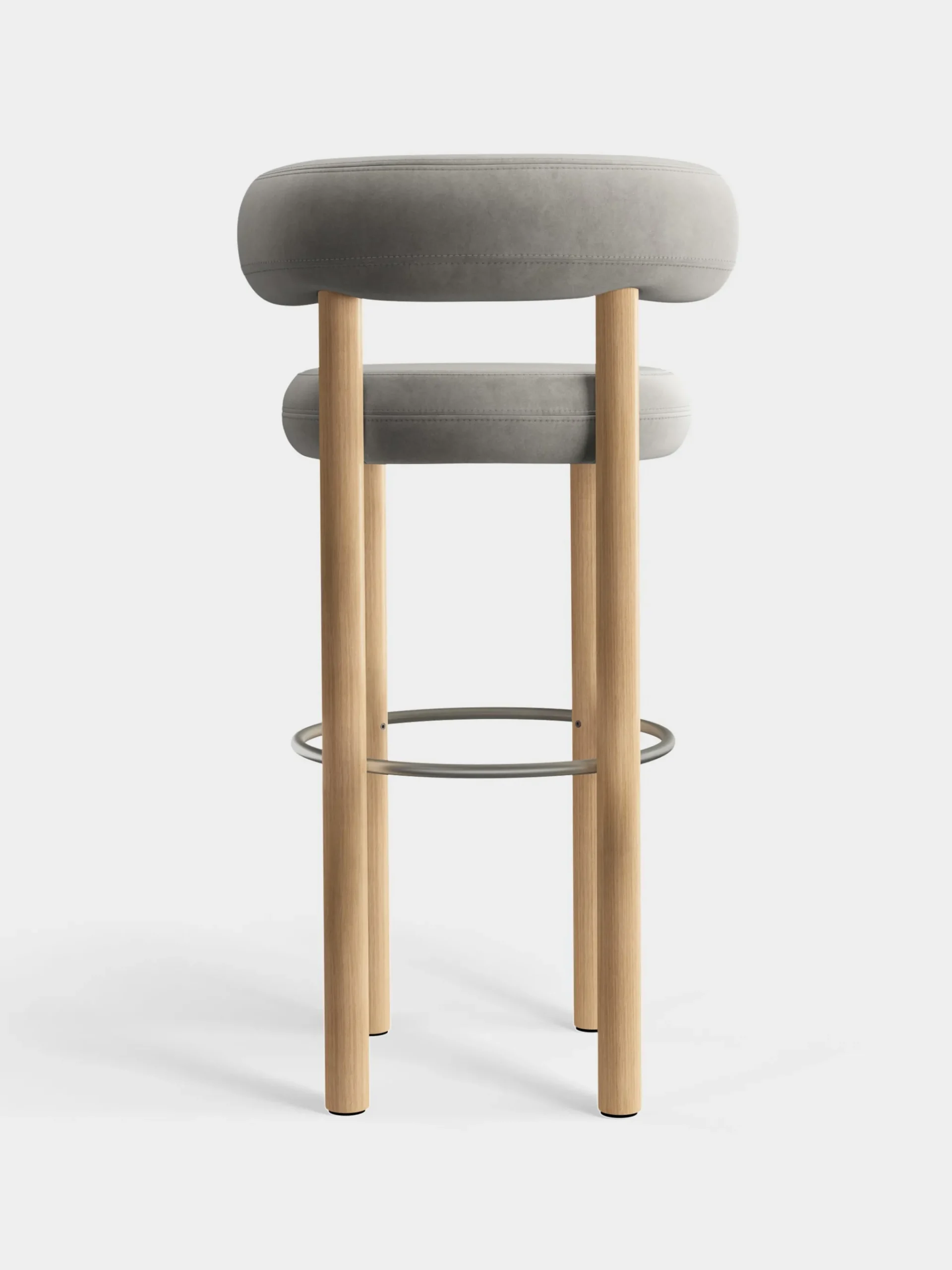 Tom Dixon Bar & Counter Stools*Fat Natural Wood 75cm Bar Stool