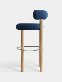 Tom Dixon Bar & Counter Stools*Fat Natural Wood 75cm Bar Stool