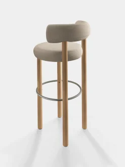 Tom Dixon Bar & Counter Stools*Fat Natural Wood 75cm Bar Stool