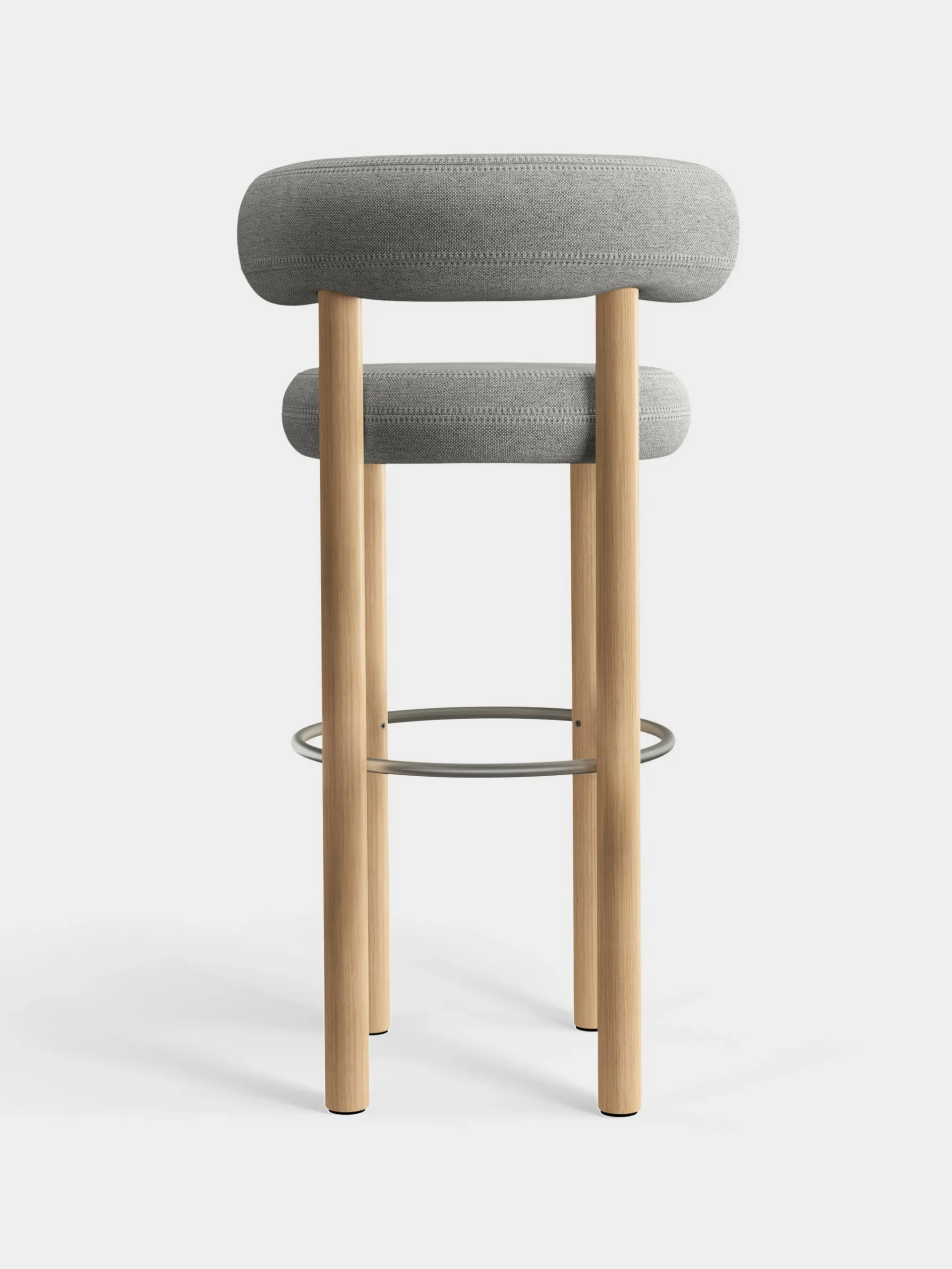 Tom Dixon Bar & Counter Stools*Fat Natural Wood 75cm Bar Stool