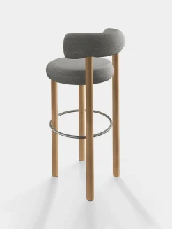 Tom Dixon Bar & Counter Stools*Fat Natural Wood 75cm Bar Stool
