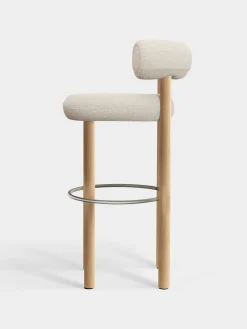 Tom Dixon Bar & Counter Stools*Fat Natural Wood 75cm Bar Stool