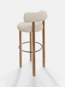 Tom Dixon Bar & Counter Stools*Fat Natural Wood 75cm Bar Stool