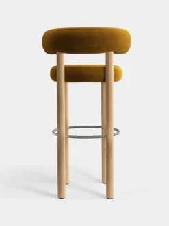 Tom Dixon Bar & Counter Stools*Fat Natural Wood 75cm Bar Stool