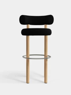 Tom Dixon Bar & Counter Stools*Fat Natural Wood 75cm Bar Stool