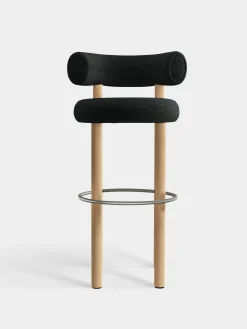Tom Dixon Bar & Counter Stools*Fat Natural Wood 75cm Bar Stool