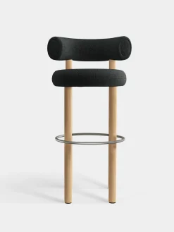 Tom Dixon Bar & Counter Stools*Fat Natural Wood 75cm Bar Stool
