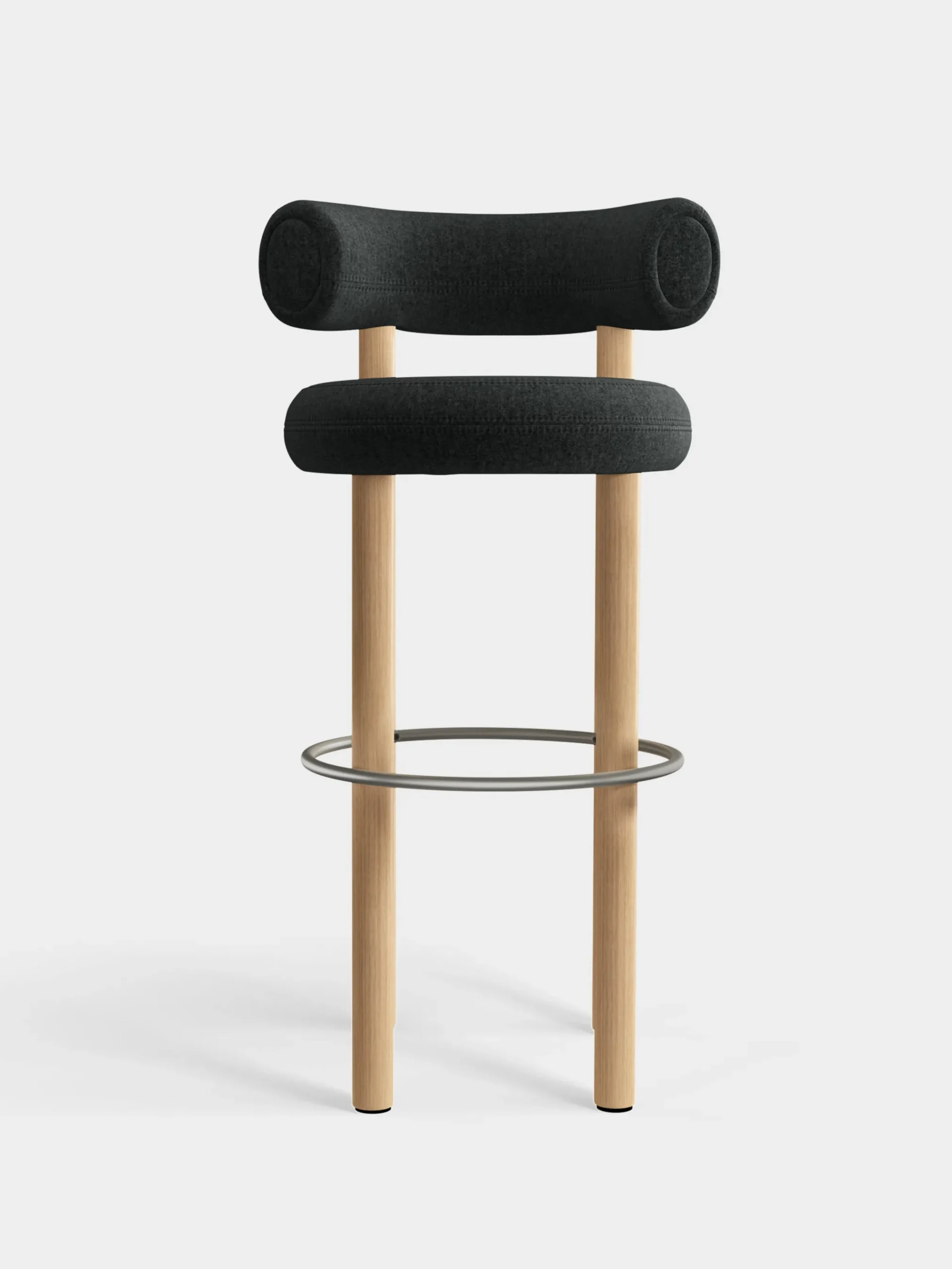 Tom Dixon Bar & Counter Stools*Fat Natural Wood 75cm Bar Stool