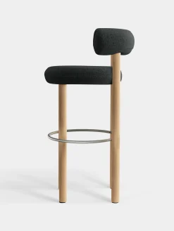 Tom Dixon Bar & Counter Stools*Fat Natural Wood 75cm Bar Stool
