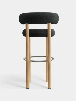Tom Dixon Bar & Counter Stools*Fat Natural Wood 75cm Bar Stool