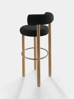 Tom Dixon Bar & Counter Stools*Fat Natural Wood 75cm Bar Stool