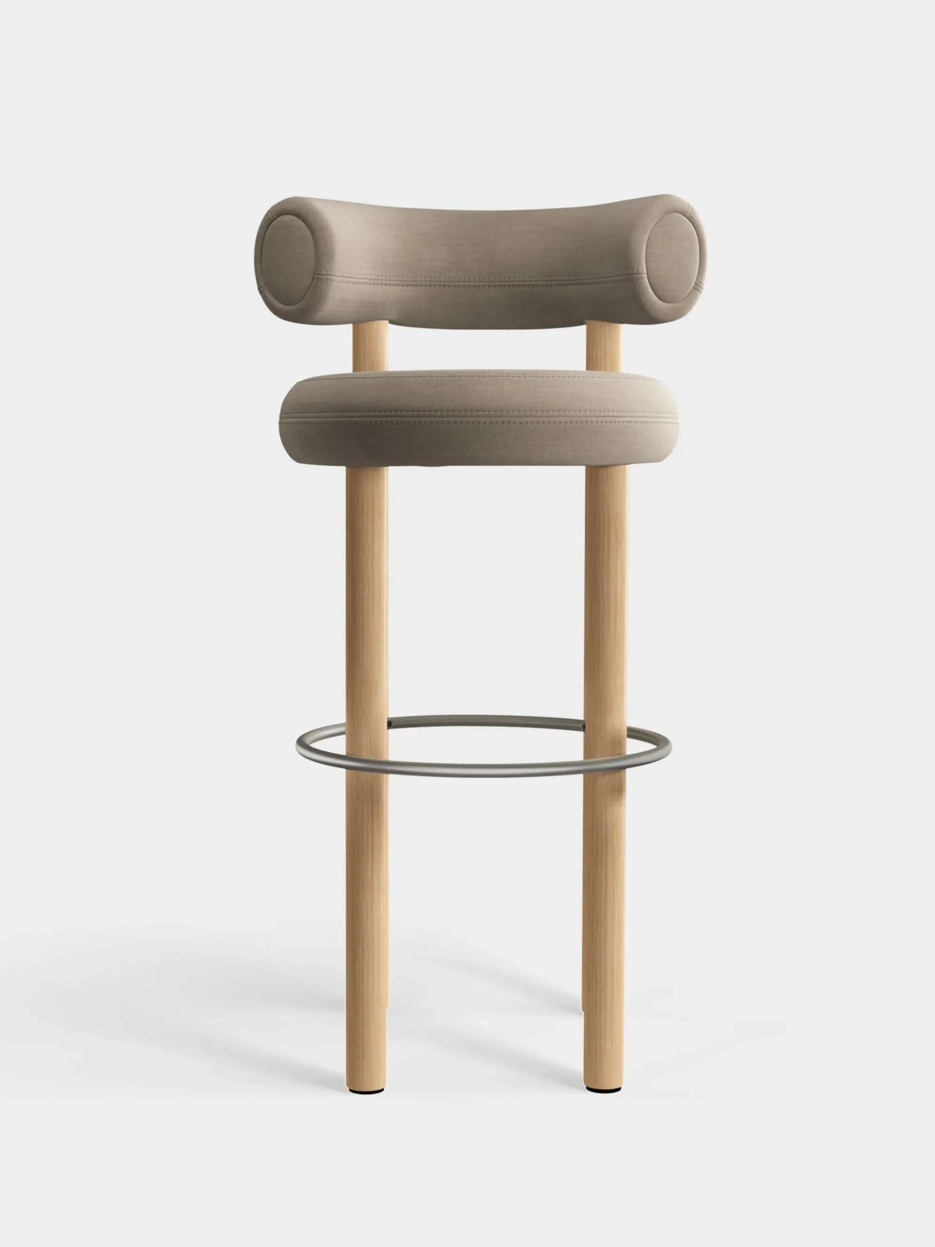 Tom Dixon Bar & Counter Stools*Fat Natural Wood 75cm Bar Stool
