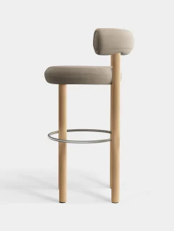 Tom Dixon Bar & Counter Stools*Fat Natural Wood 75cm Bar Stool