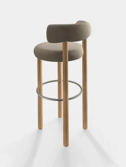 Tom Dixon Bar & Counter Stools*Fat Natural Wood 75cm Bar Stool