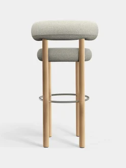 Tom Dixon Bar & Counter Stools*Fat Natural Wood 75cm Bar Stool