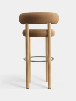 Tom Dixon Bar & Counter Stools*Fat Natural Wood 75cm Bar Stool