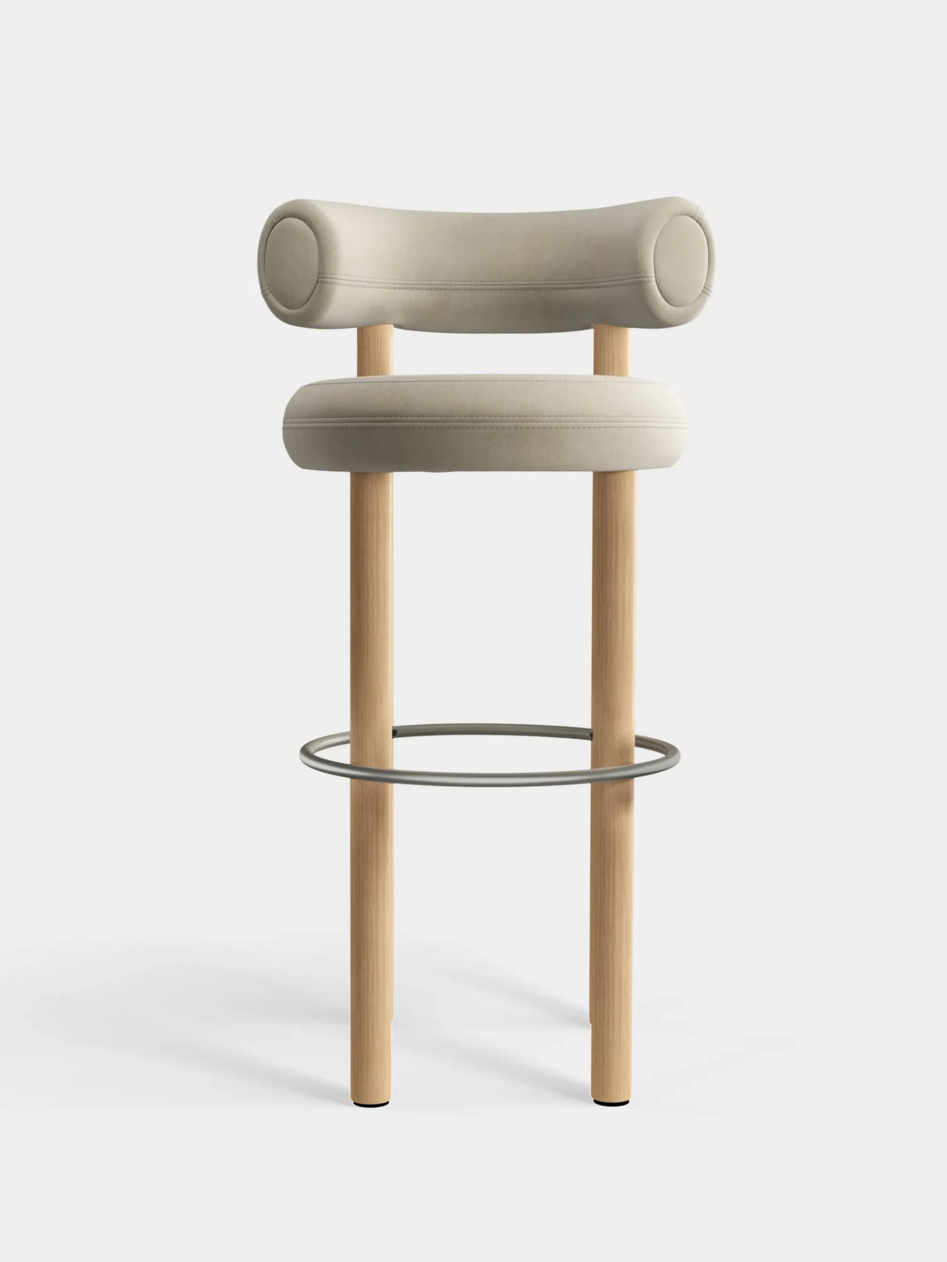 Tom Dixon Bar & Counter Stools*Fat Natural Wood 75cm Bar Stool