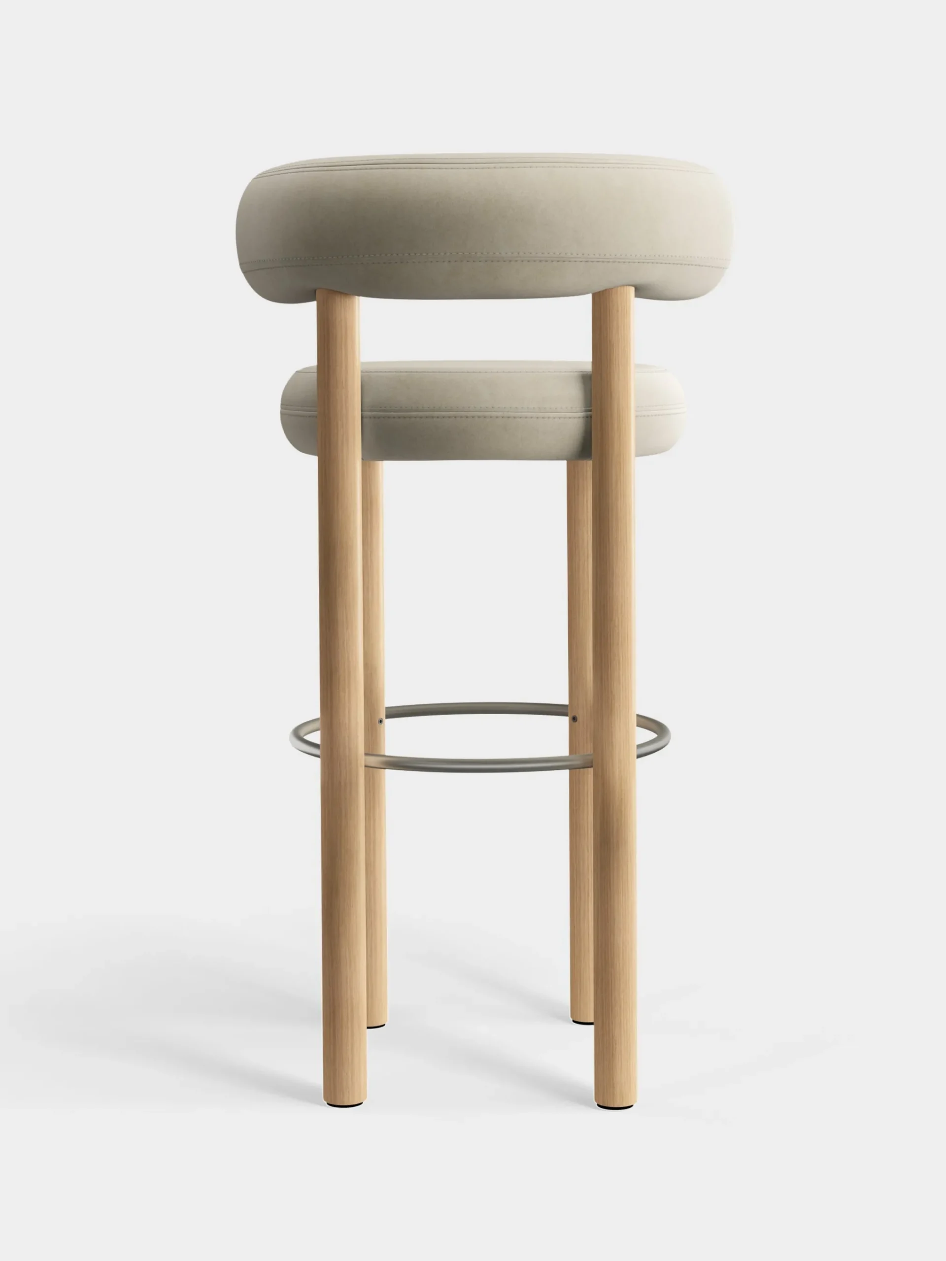 Tom Dixon Bar & Counter Stools*Fat Natural Wood 75cm Bar Stool