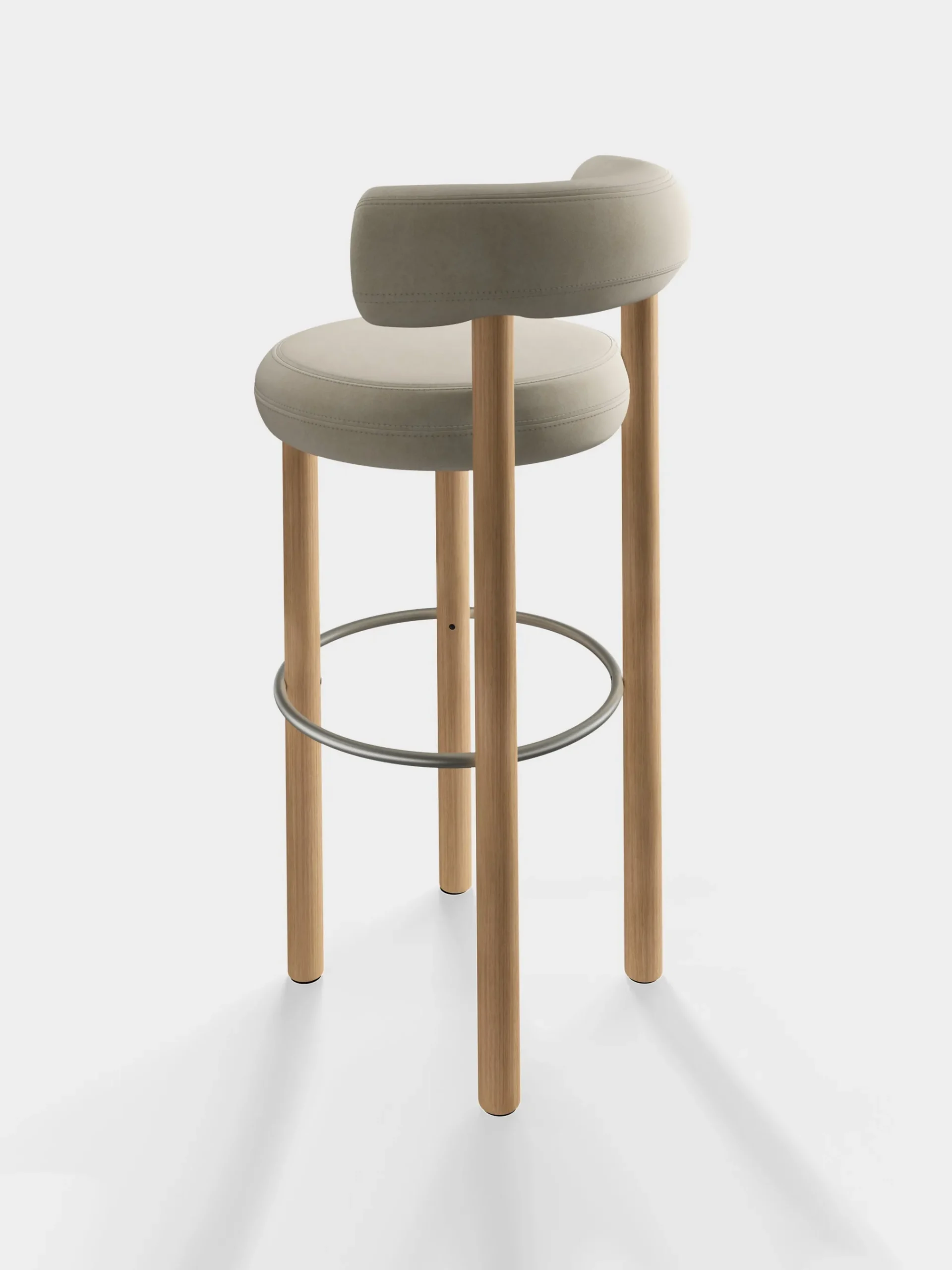 Tom Dixon Bar & Counter Stools*Fat Natural Wood 75cm Bar Stool