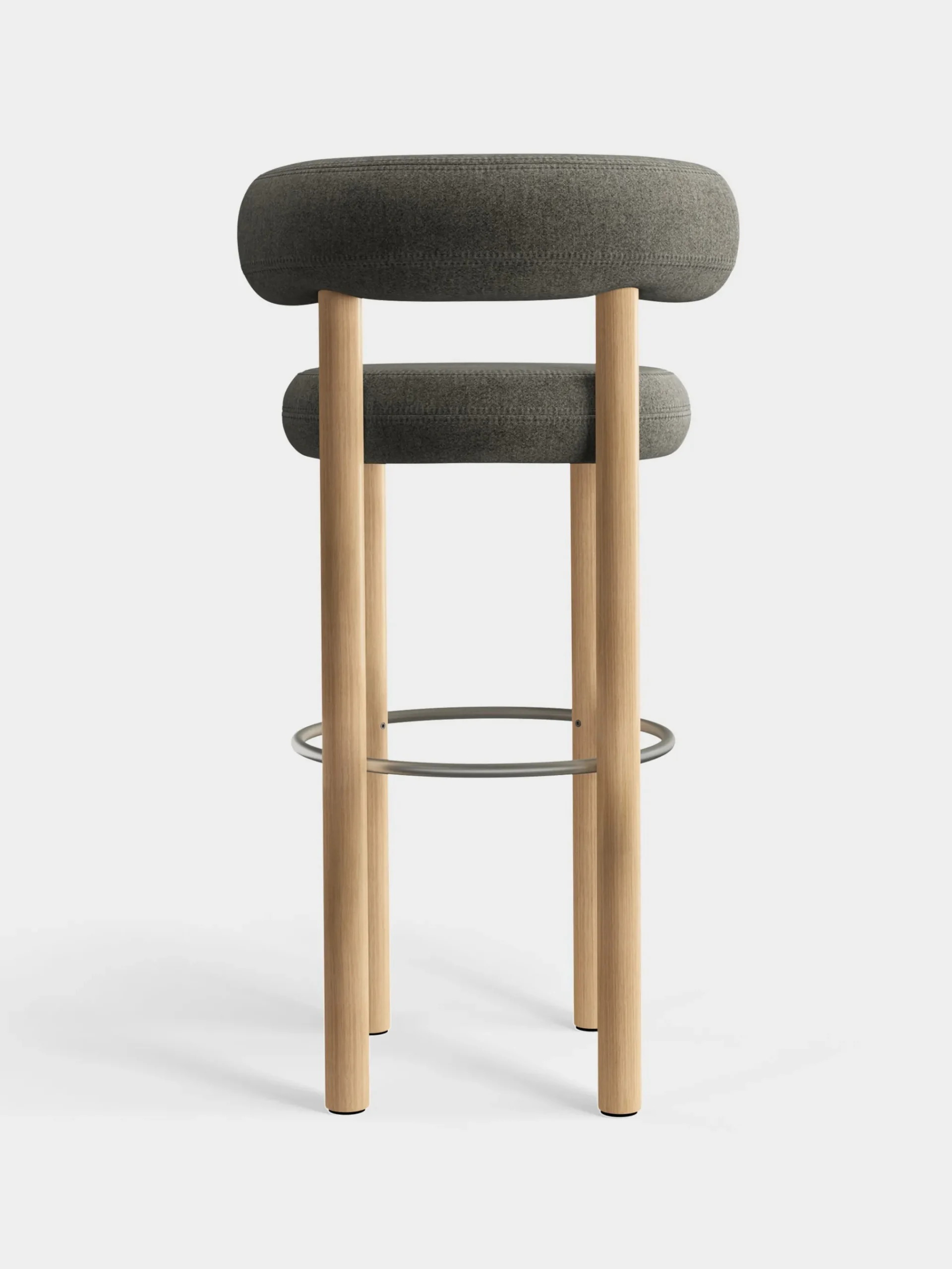 Tom Dixon Bar & Counter Stools*Fat Natural Wood 75cm Bar Stool