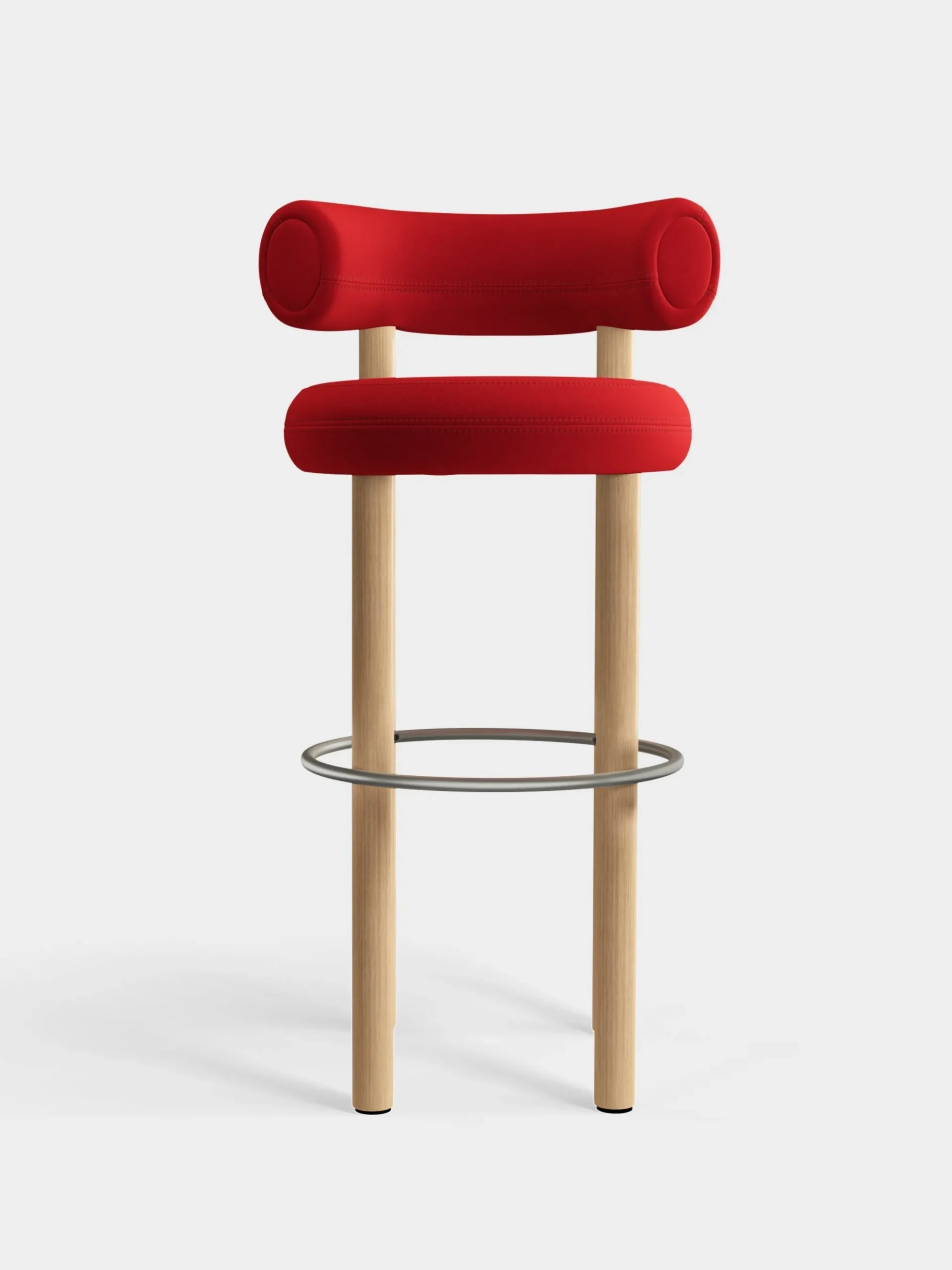 Tom Dixon Bar & Counter Stools*Fat Natural Wood 75cm Bar Stool
