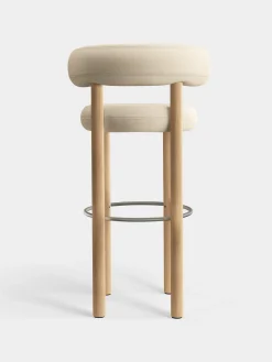 Tom Dixon Bar & Counter Stools*Fat Natural Wood 75cm Bar Stool