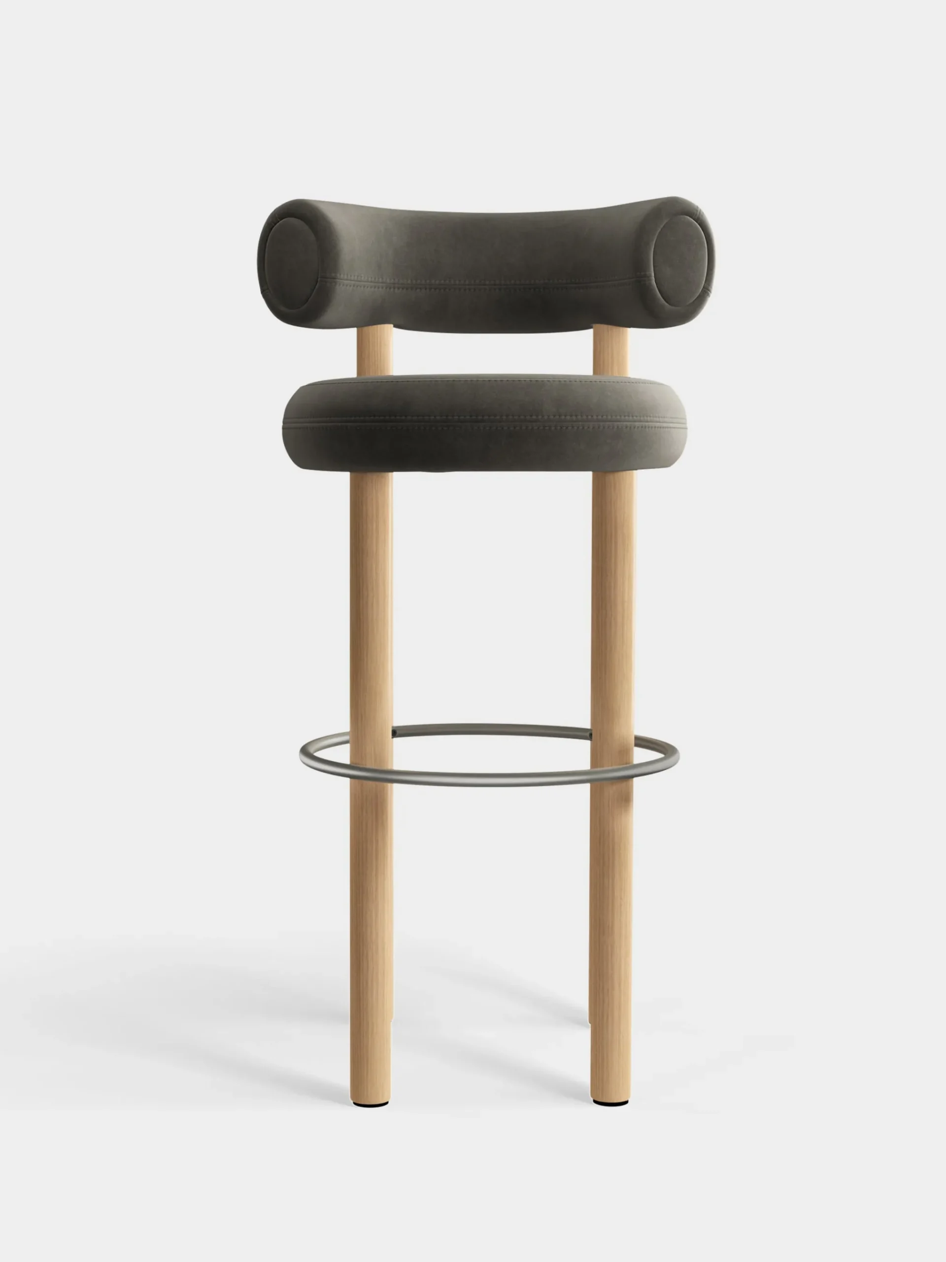Tom Dixon Bar & Counter Stools*Fat Natural Wood 75cm Bar Stool
