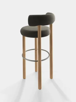 Tom Dixon Bar & Counter Stools*Fat Natural Wood 75cm Bar Stool
