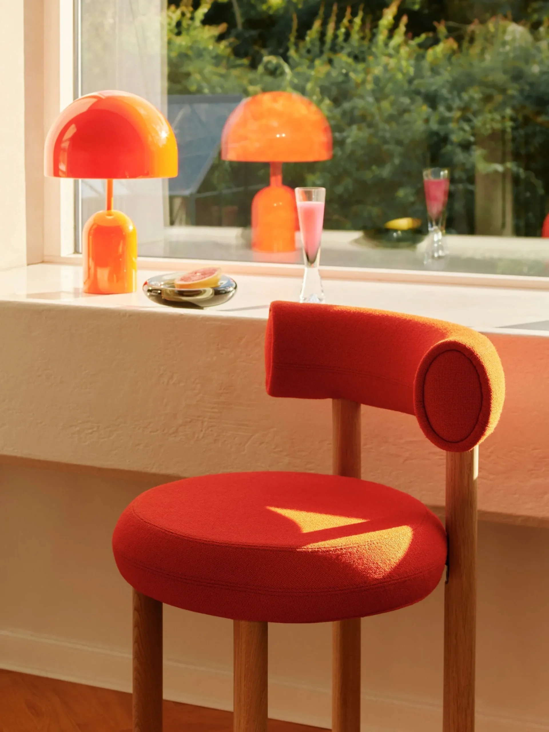 Tom Dixon Bar & Counter Stools*Fat Natural Wood 75cm Bar Stool