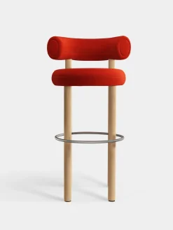 Tom Dixon Bar & Counter Stools*Fat Natural Wood 75cm Bar Stool