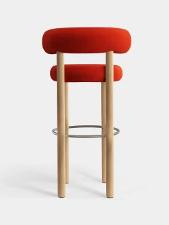 Tom Dixon Bar & Counter Stools*Fat Natural Wood 75cm Bar Stool