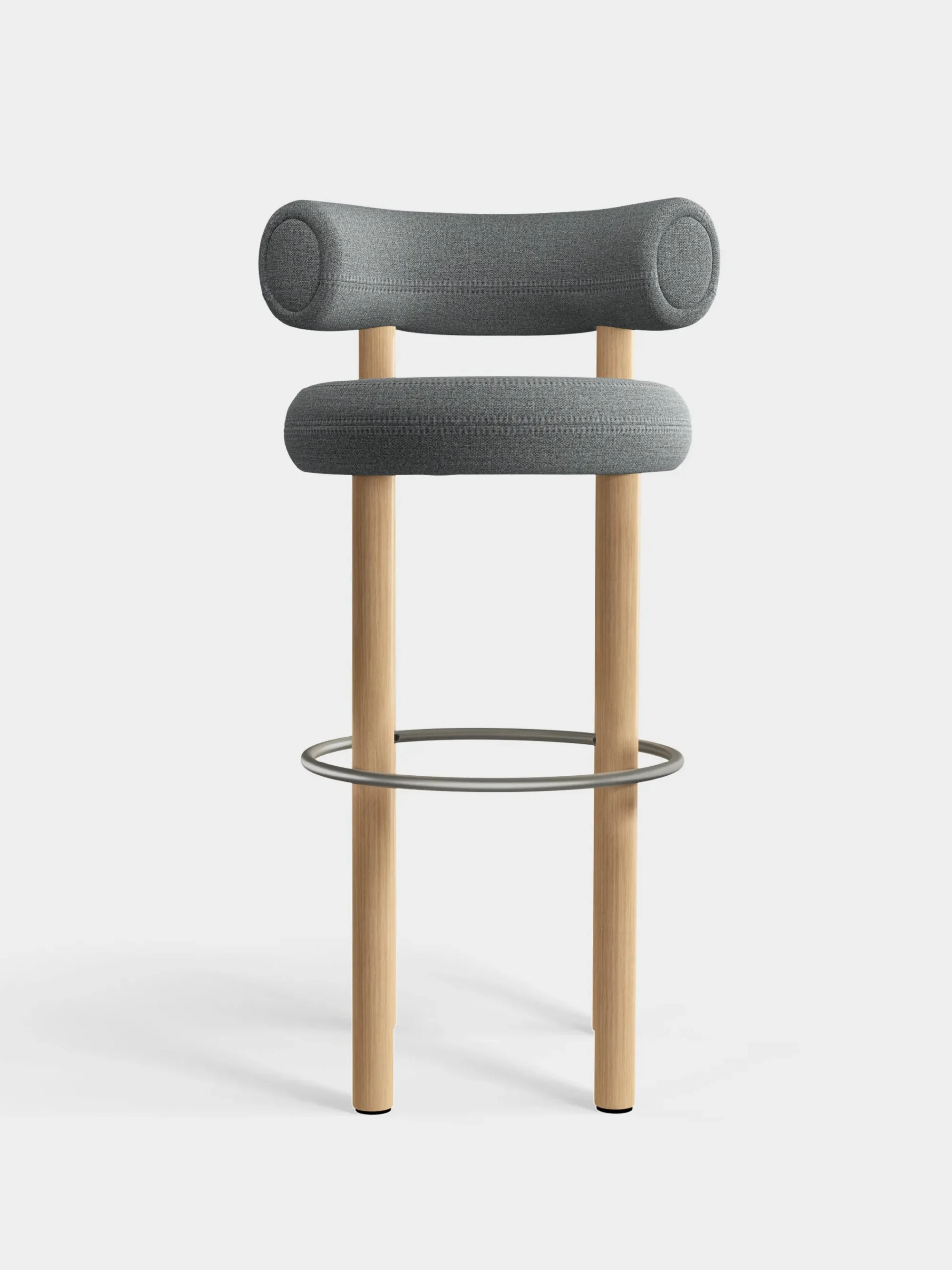 Tom Dixon Bar & Counter Stools*Fat Natural Wood 75cm Bar Stool