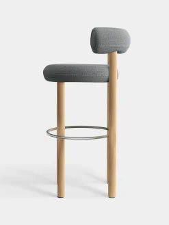 Tom Dixon Bar & Counter Stools*Fat Natural Wood 75cm Bar Stool