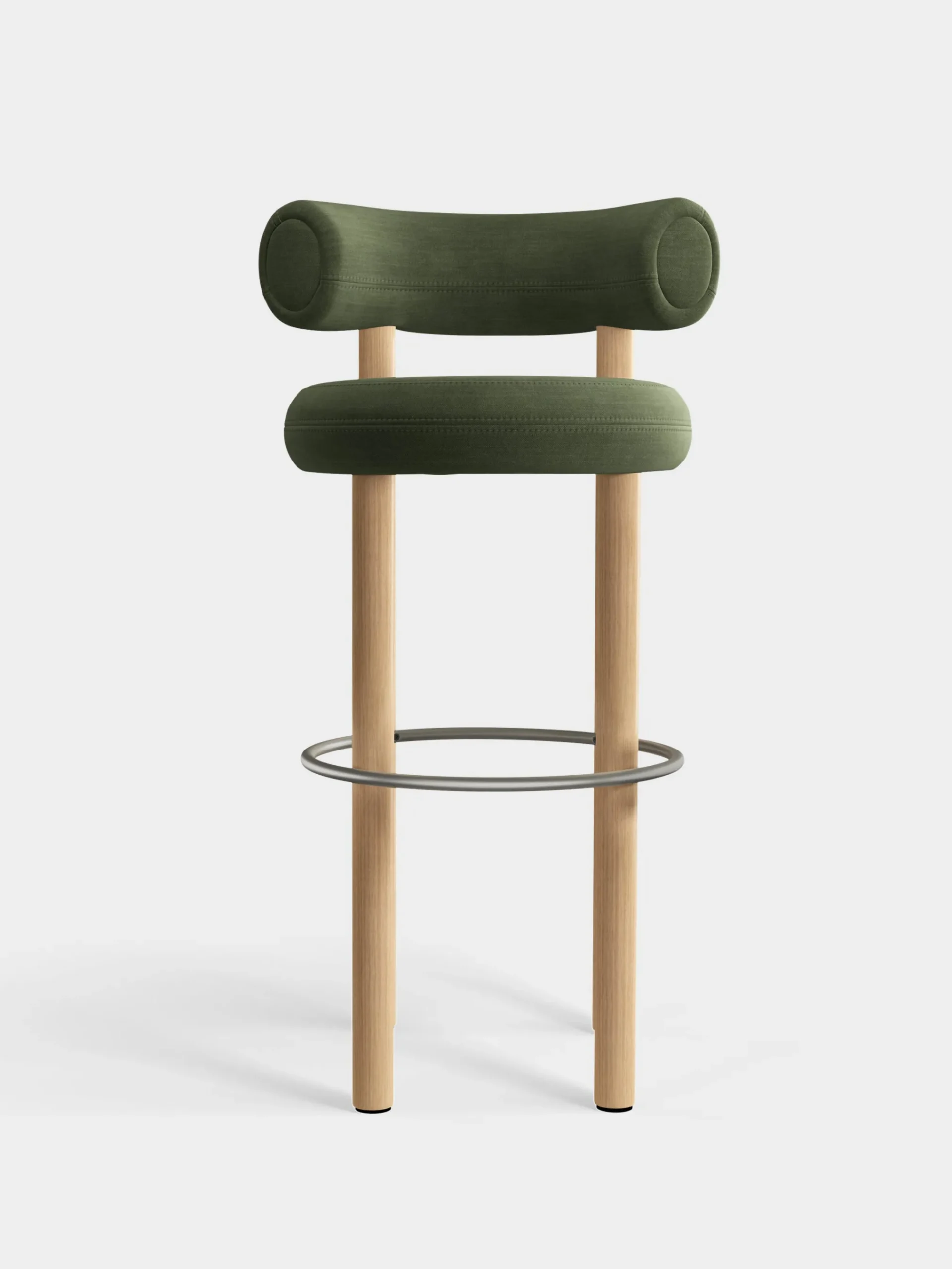 Tom Dixon Bar & Counter Stools*Fat Natural Wood 75cm Bar Stool