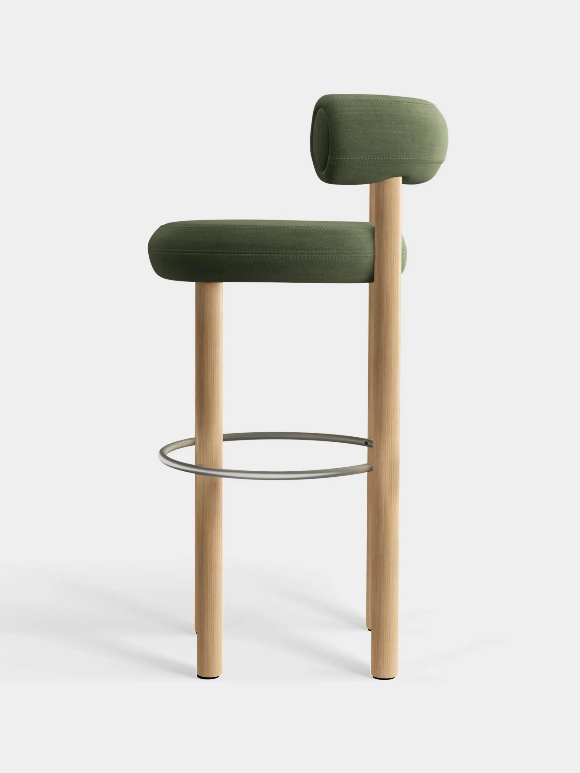 Tom Dixon Bar & Counter Stools*Fat Natural Wood 75cm Bar Stool