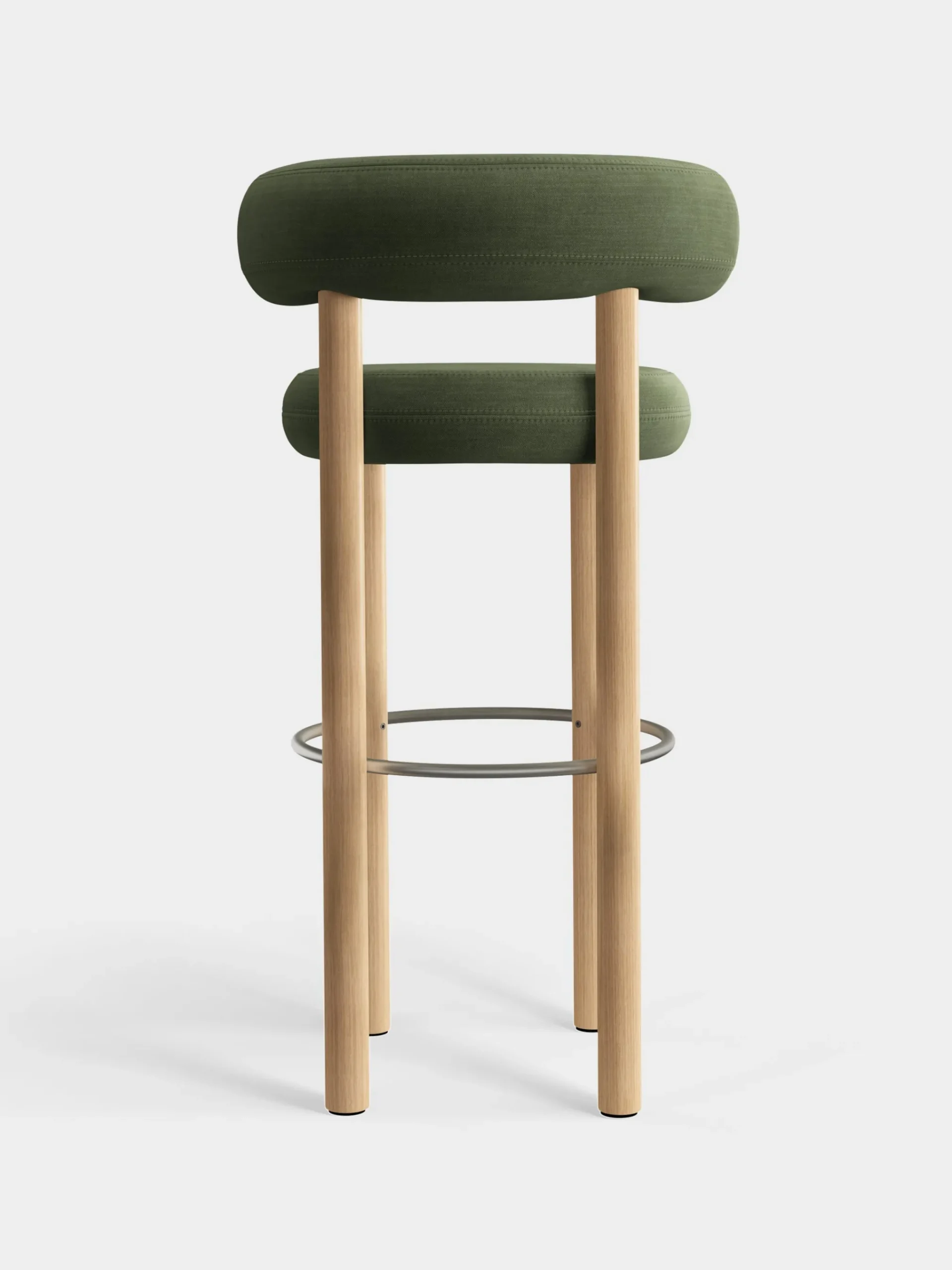Tom Dixon Bar & Counter Stools*Fat Natural Wood 75cm Bar Stool