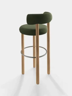 Tom Dixon Bar & Counter Stools*Fat Natural Wood 75cm Bar Stool