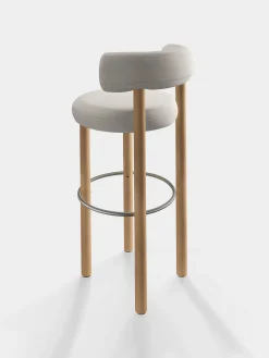 Tom Dixon Bar & Counter Stools*Fat Natural Wood 75cm Bar Stool