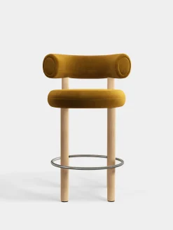 Tom Dixon Bar & Counter Stools*Fat Natural Wood 65cm Counter Stool