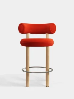 Tom Dixon Bar & Counter Stools*Fat Natural Wood 65cm Counter Stool