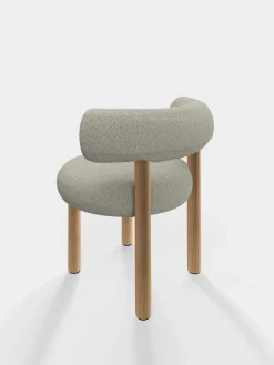 Tom Dixon Dining Chairs*Fat Natural Wood Dining Chair
