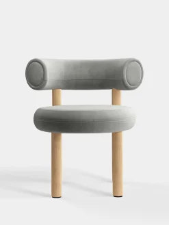 Tom Dixon Dining Chairs*Fat Natural Wood Dining Chair