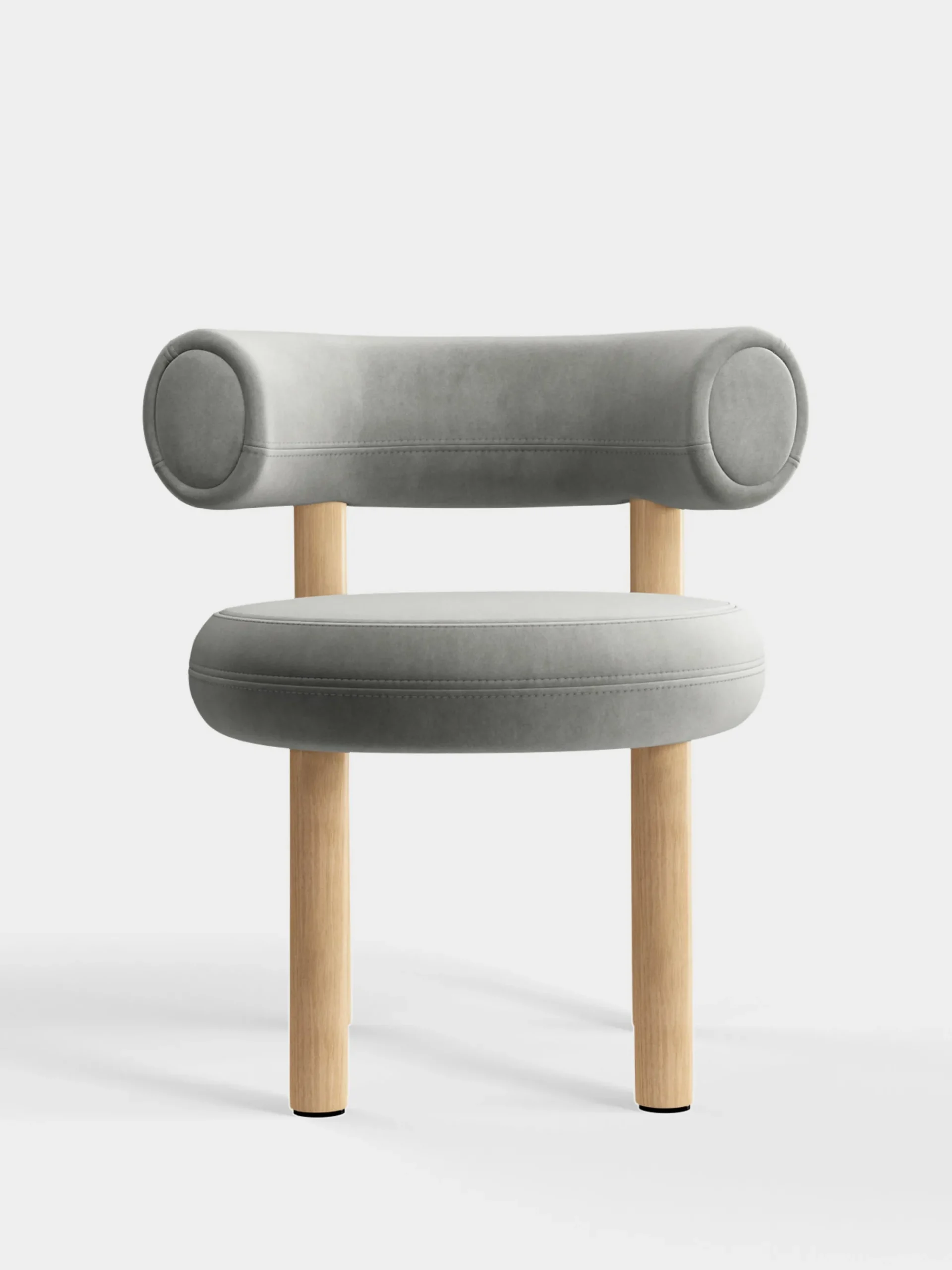 Tom Dixon Dining Chairs*Fat Natural Wood Dining Chair