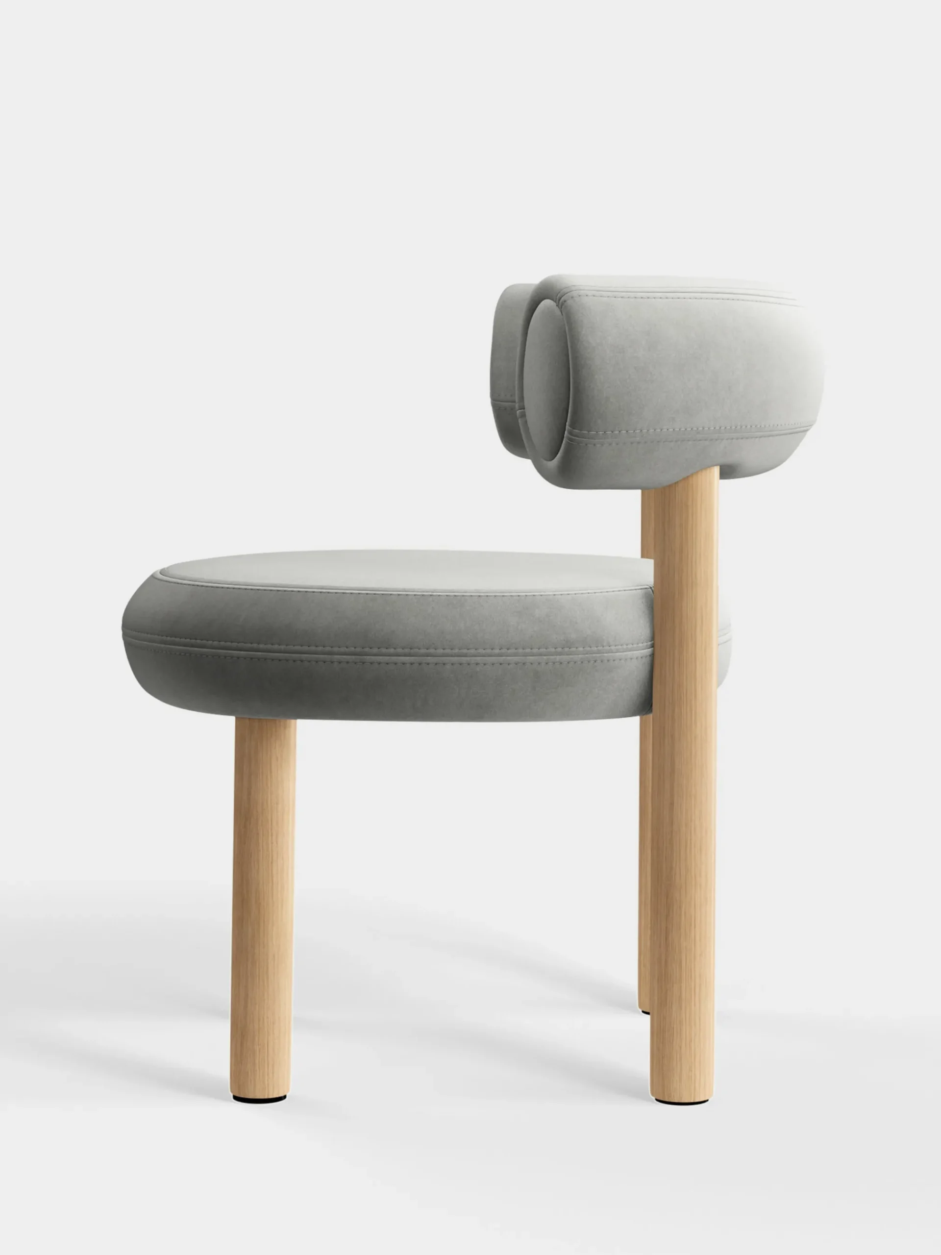 Tom Dixon Dining Chairs*Fat Natural Wood Dining Chair