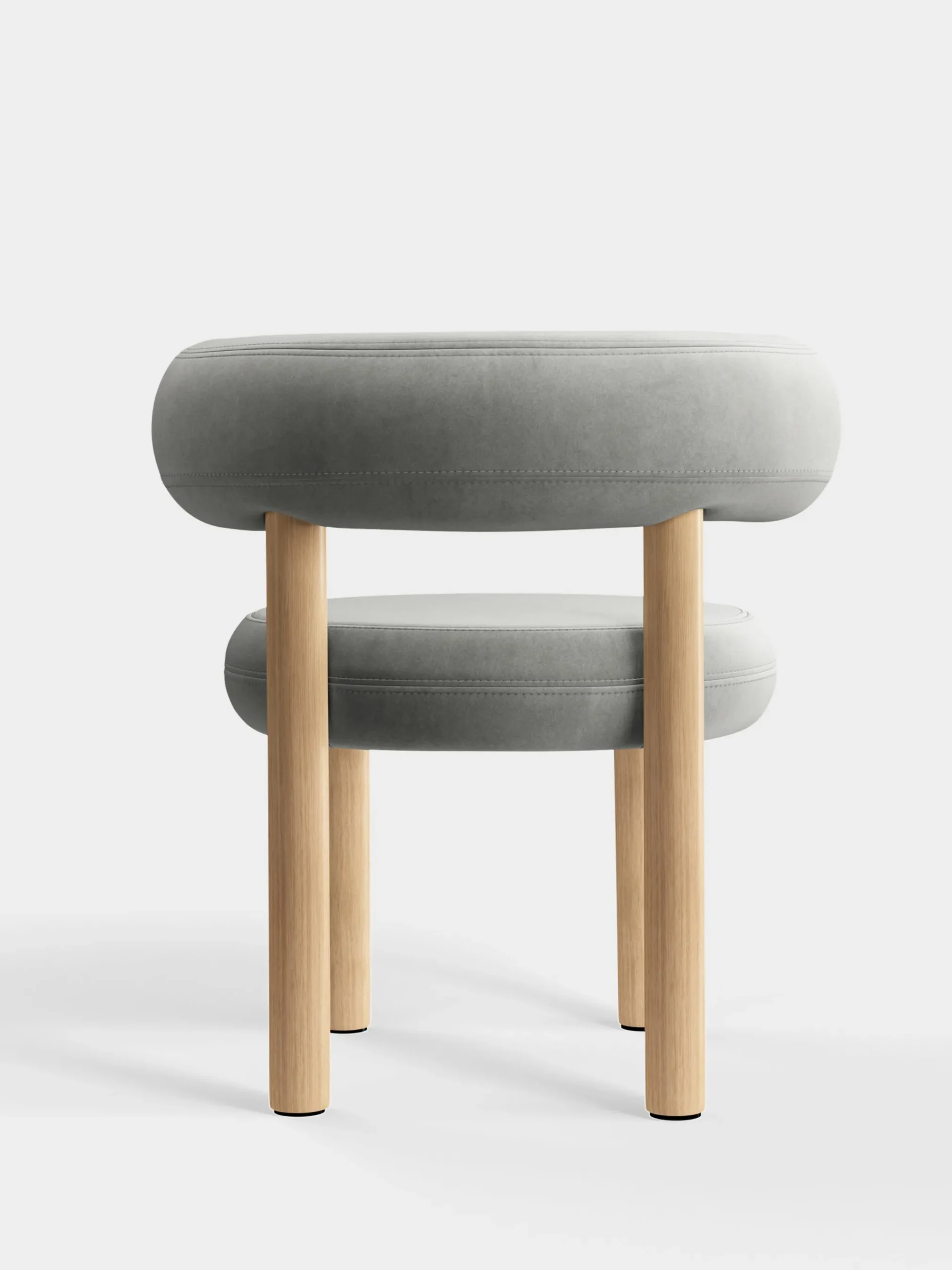 Tom Dixon Dining Chairs*Fat Natural Wood Dining Chair
