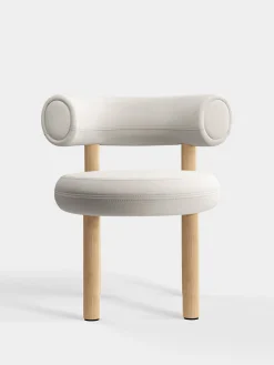Tom Dixon Dining Chairs*Fat Natural Wood Dining Chair