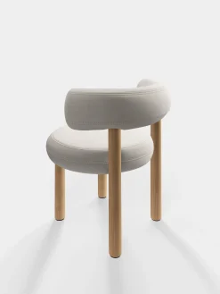 Tom Dixon Dining Chairs*Fat Natural Wood Dining Chair