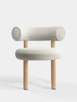 Tom Dixon Dining Chairs*Fat Natural Wood Dining Chair