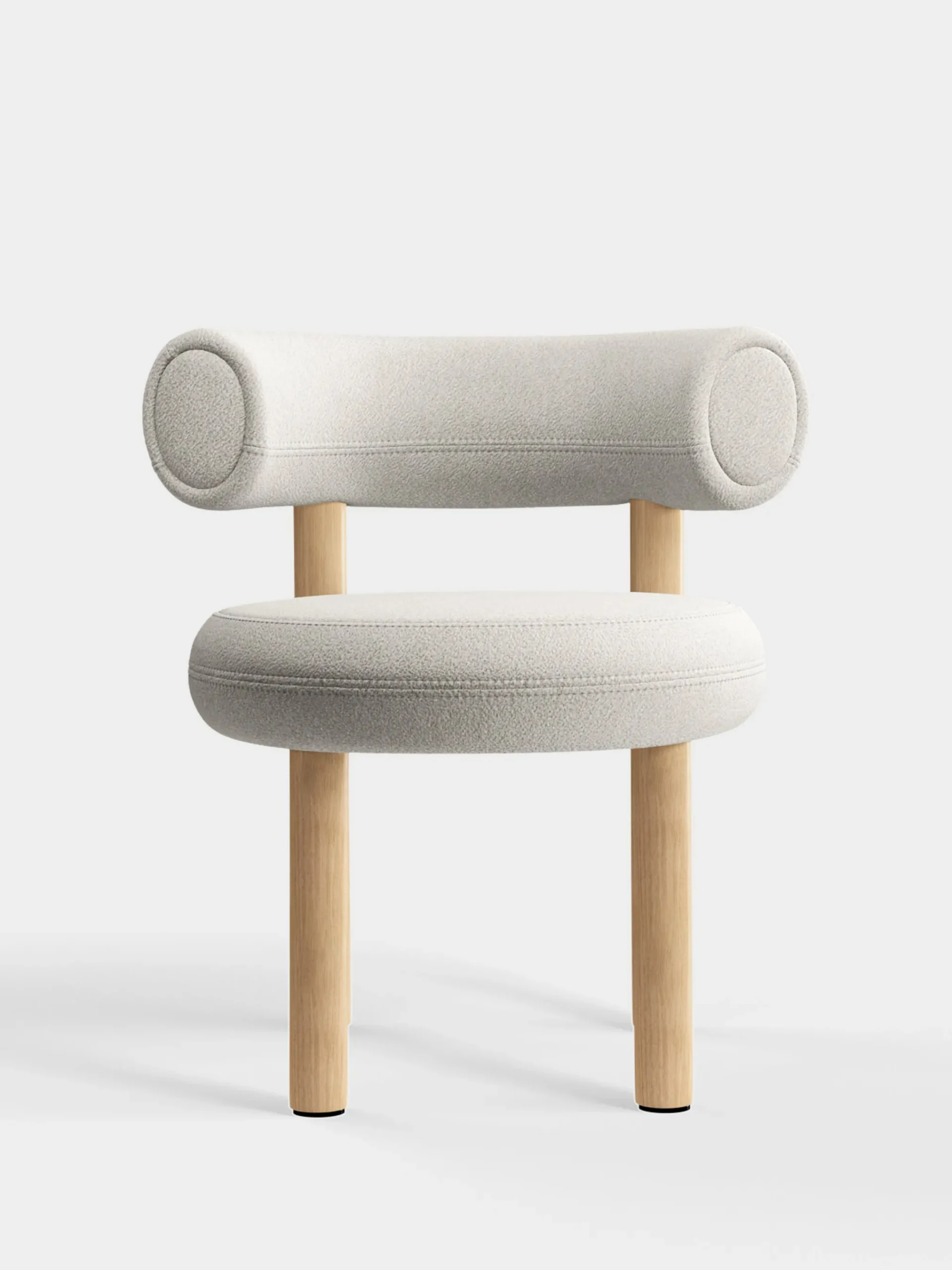 Tom Dixon Dining Chairs*Fat Natural Wood Dining Chair