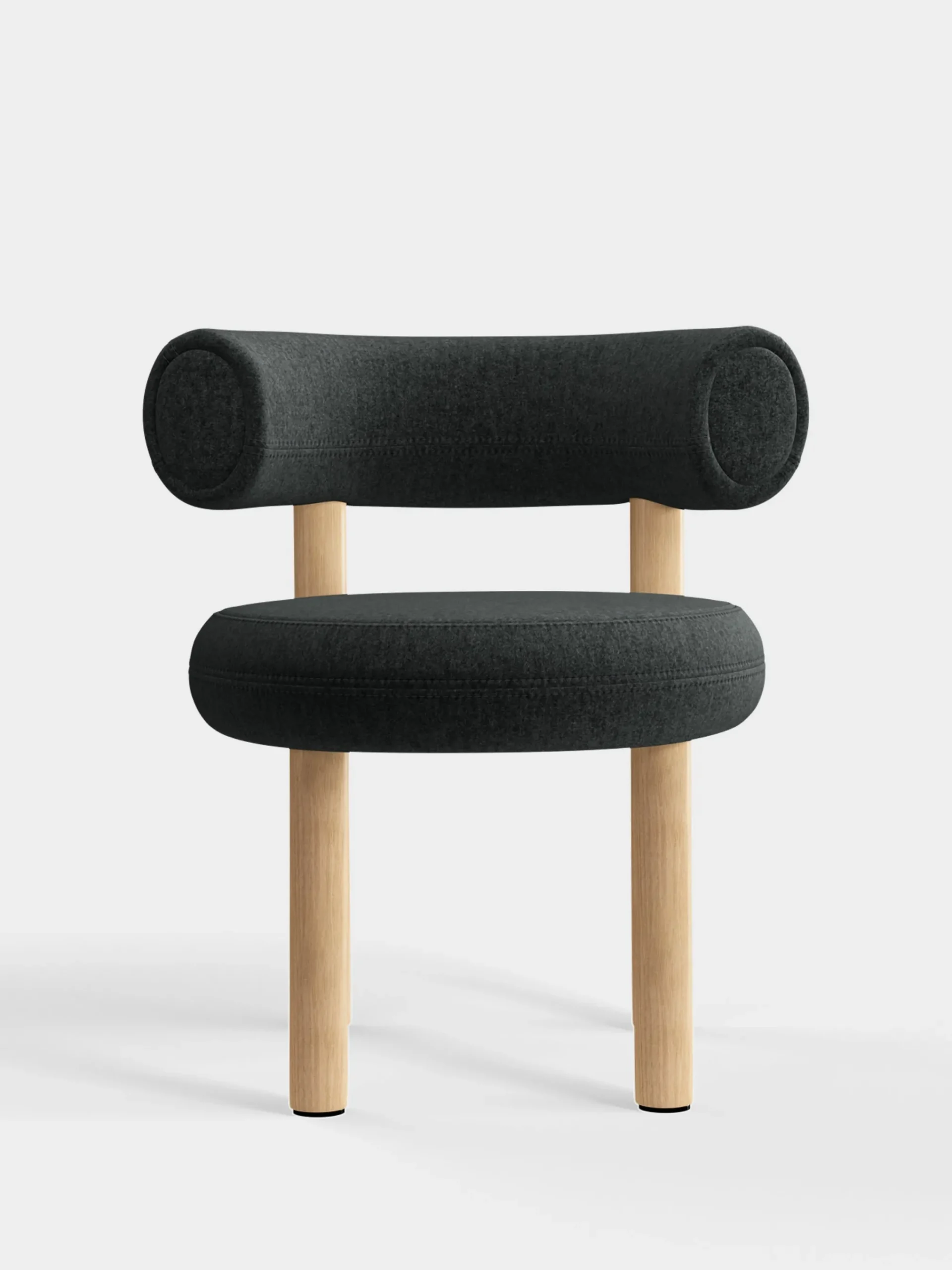 Tom Dixon Dining Chairs*Fat Natural Wood Dining Chair